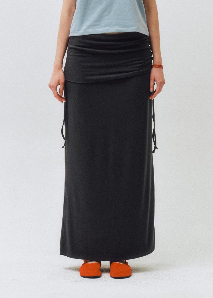 [6/19 예약발송]Every Day Comfort Long Skirt_CTS618(Charcoal)