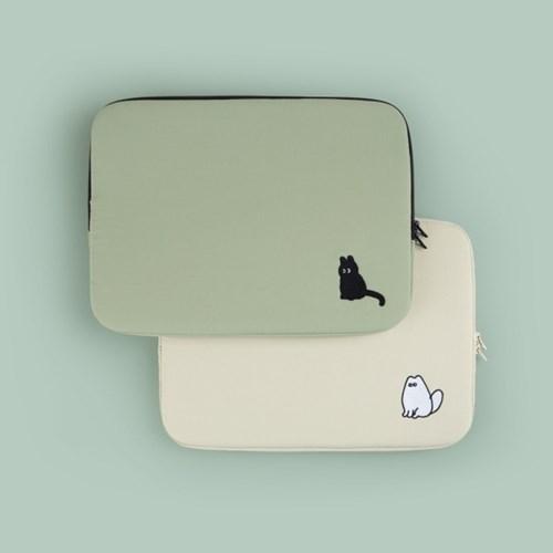 자수 노트북파우치_우리는 친구2 (아이패드 11/13/15인치)