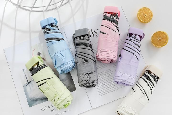 14색상 초경량핸드폰사이즈 경량 튼튼한 커플 uv 암막 우양산 답례품