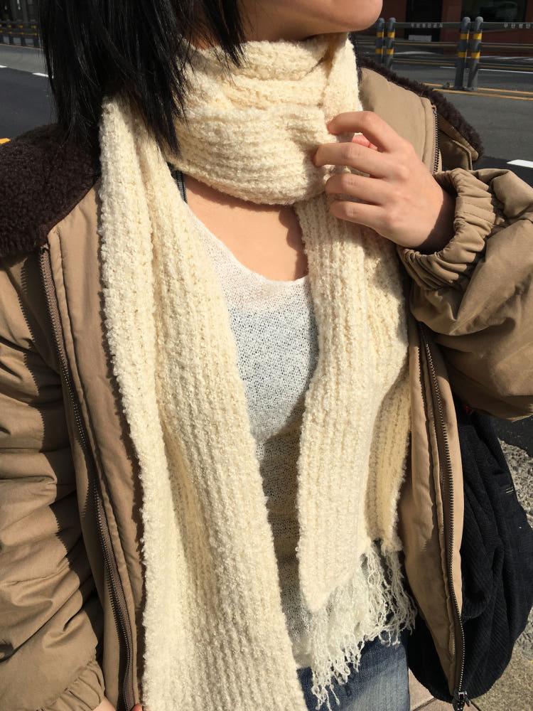 웜 수술 목도리 [4color]