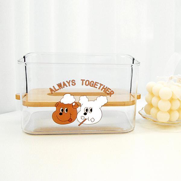 원목 투명 티슈 커버 케이스 2type