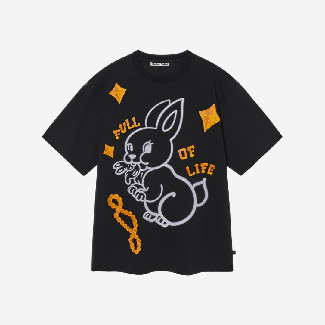 Open Yy Black Rabbit T-Shirt Black