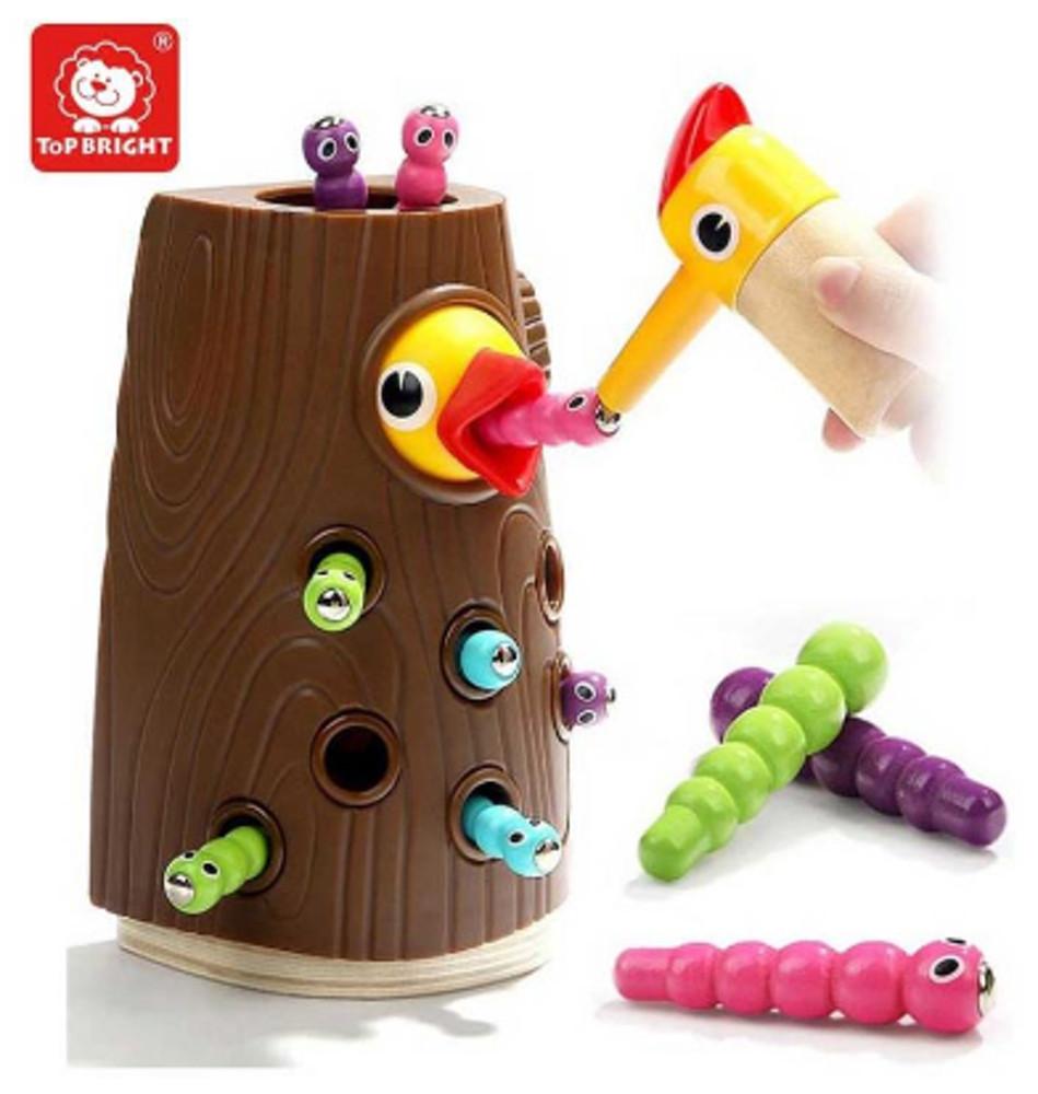 애벌레 먹이기 장난감 조카선물 아기새 먹이주기 애벌레 인형 교구