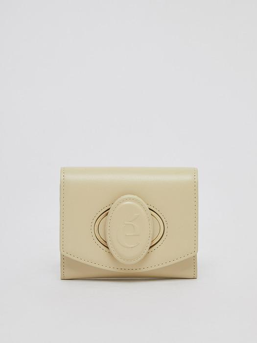 Oval wallet(Butter)