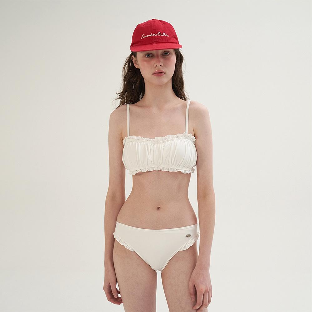 Frill Pendant Bikini - Ivory