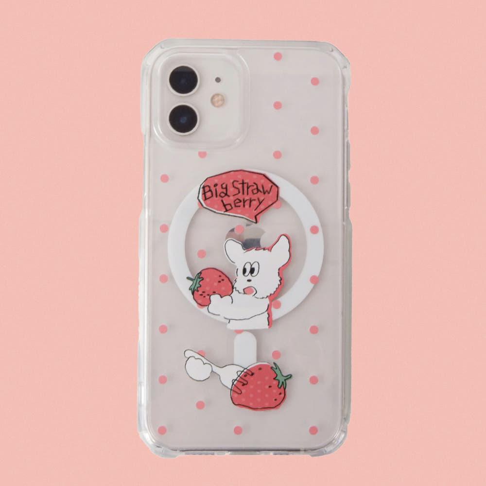 딸기슈나 맥세이프 풀범퍼/젤하드 폰케이스 아이폰16 프로