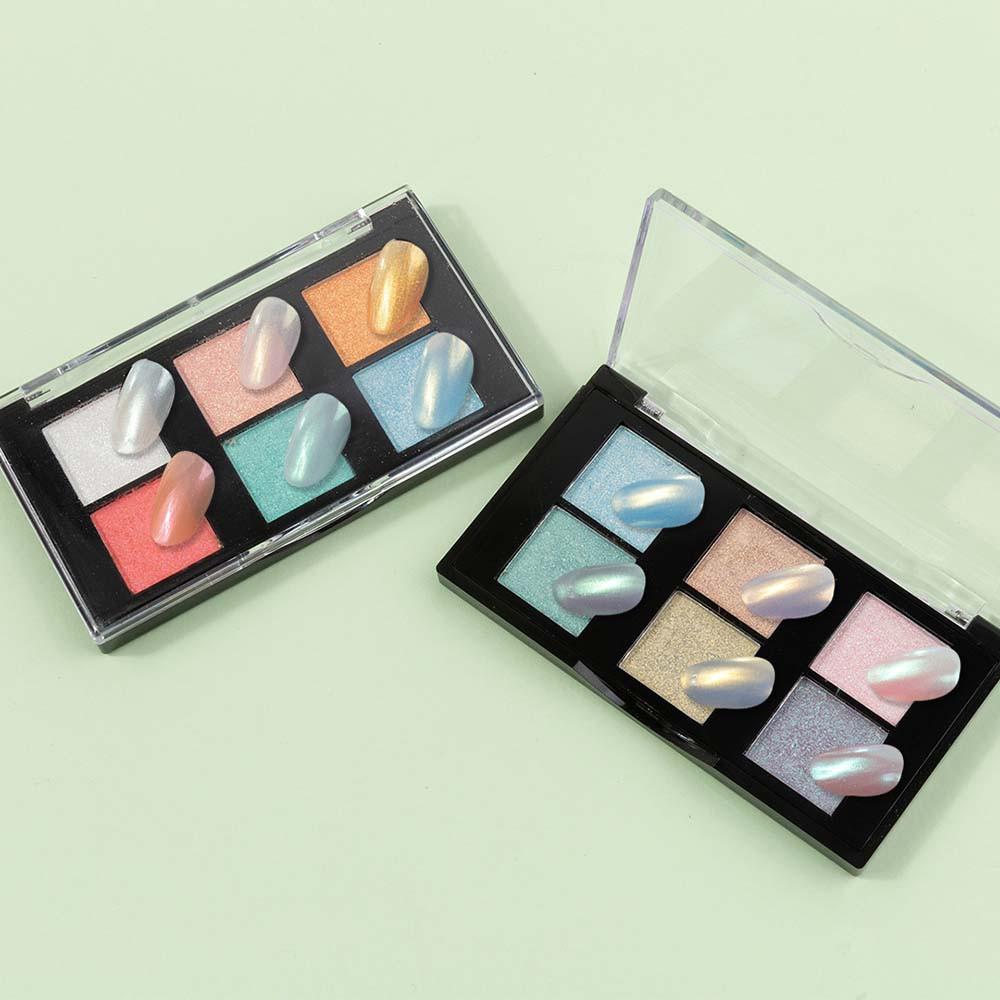 사라센 뿜뿜 압축 젤네일 파우더 6종 팔레트