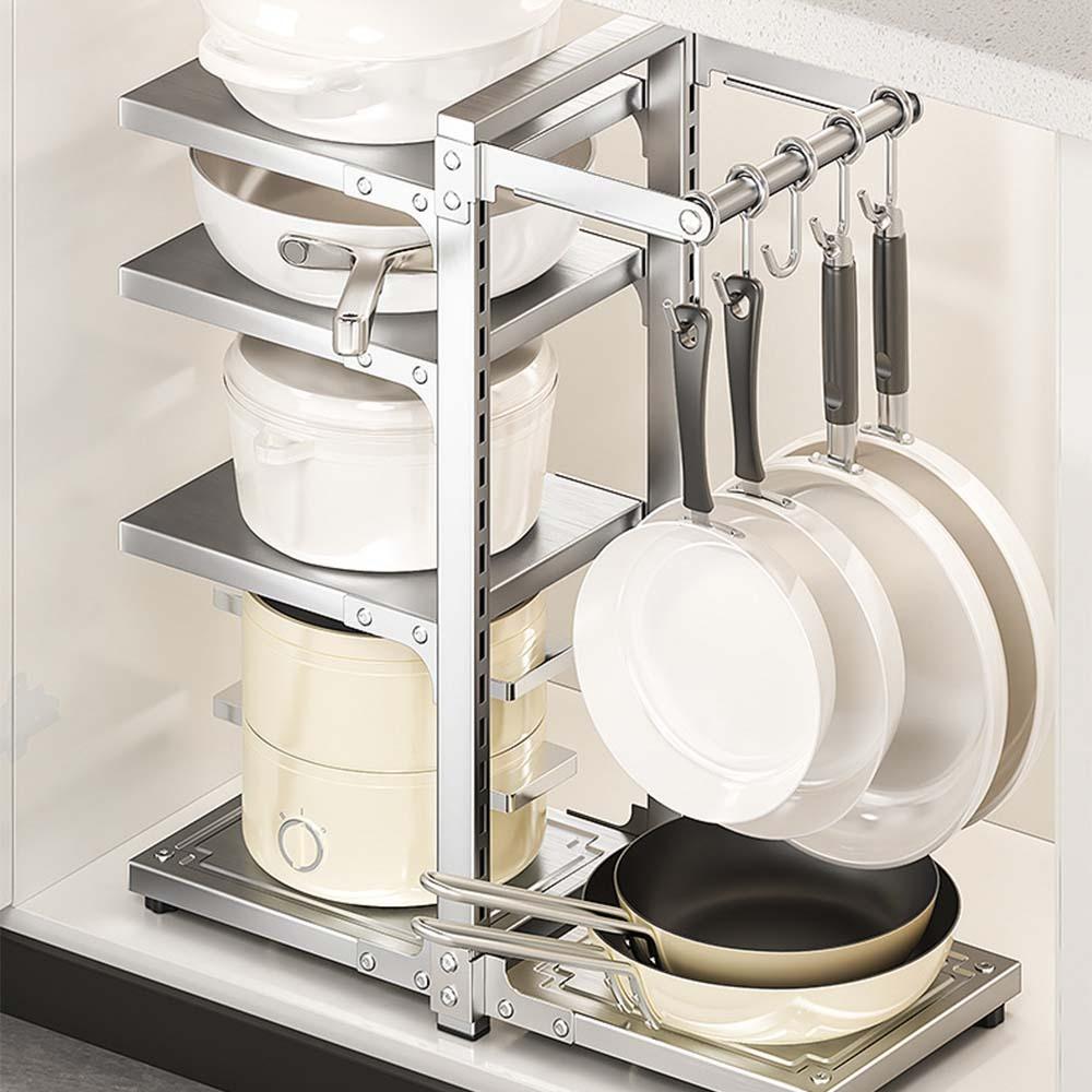 양면 높이조절 팬정리대