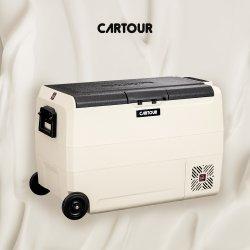 카투어CARTOUR  ET50  CREAM  LG콤프  차량가정용 캠핑냉장고 KC인증 한글설명서 국내AS