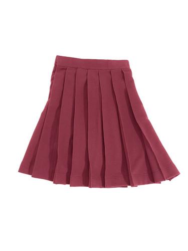 Ans Dotsloevner / SCHOOL pleats skirt / Burgundy