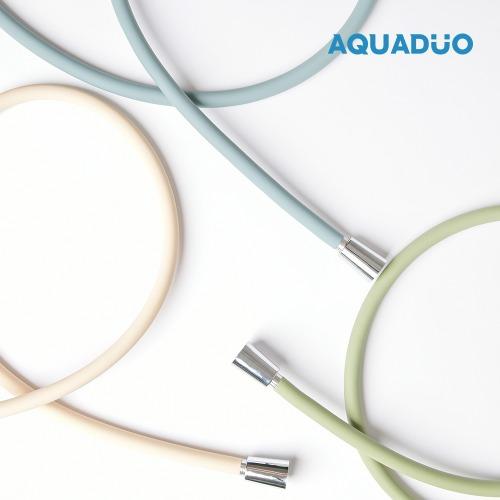 아쿠아듀오 물때X꼬임방지 항균작용 샤워기호스 1.5m/2m 고급형