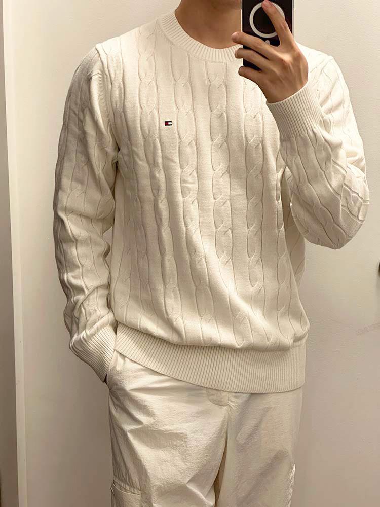 타미힐피거 남성 꽈배기 니트 긴팔 스웨터 14컬러 78J9338
