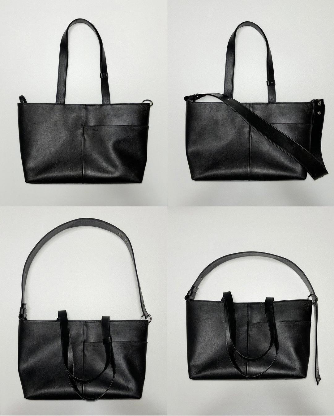 PRACTICO 3WAY SHOPPER BAG VINTAGE BLACK — eechaeroi