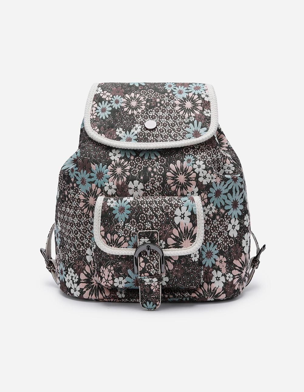 [Thursday Island]_T246MBP136W_플라워 자카드 백팩
