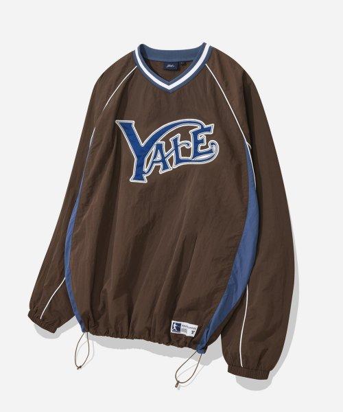 NYLON SPORTS TEAM JERSEY LS BROWN
