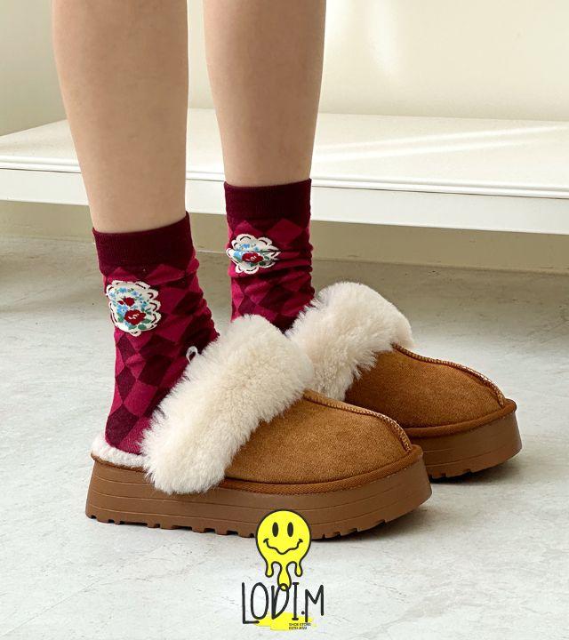 [당일발송/연말추가할인10%]따듯한 스웨이드 퍼 겨울 털신발 털슬리퍼 빈터 VINTER