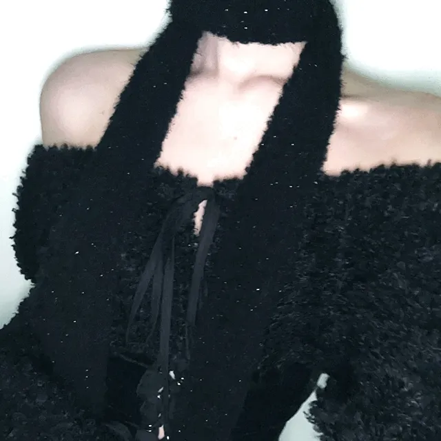 [20일이후입고] 유니크 펄 롱 포인트 머플러