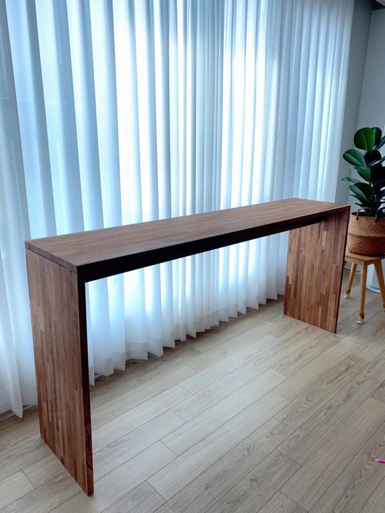 홈바테이블 원목 바테이블 카페 창가 베란다 멀바우 미송 DIY 목공