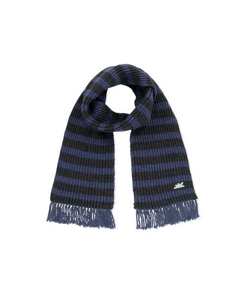 Merry Stripe Muffler Navy