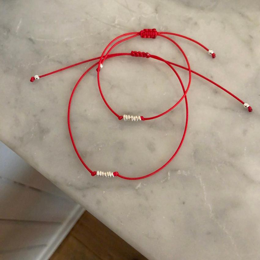 키키실버볼매듭끈발찌(5col) 실버925 은볼 소원 실발찌 팔찌 여름악세사리 여자은발찌 [mka008]