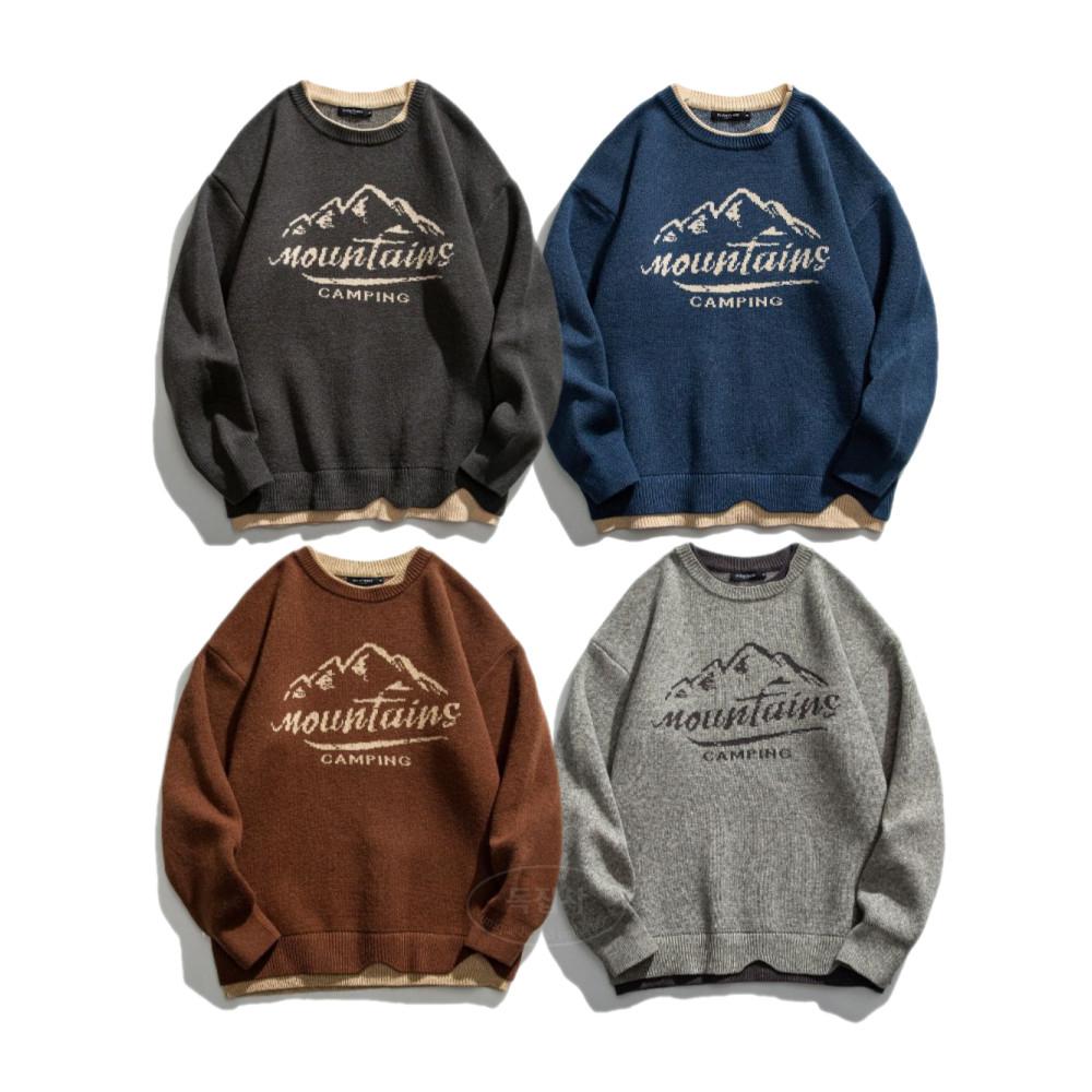 [orderliness] 마운틴 레이어드 니트 맨투맨