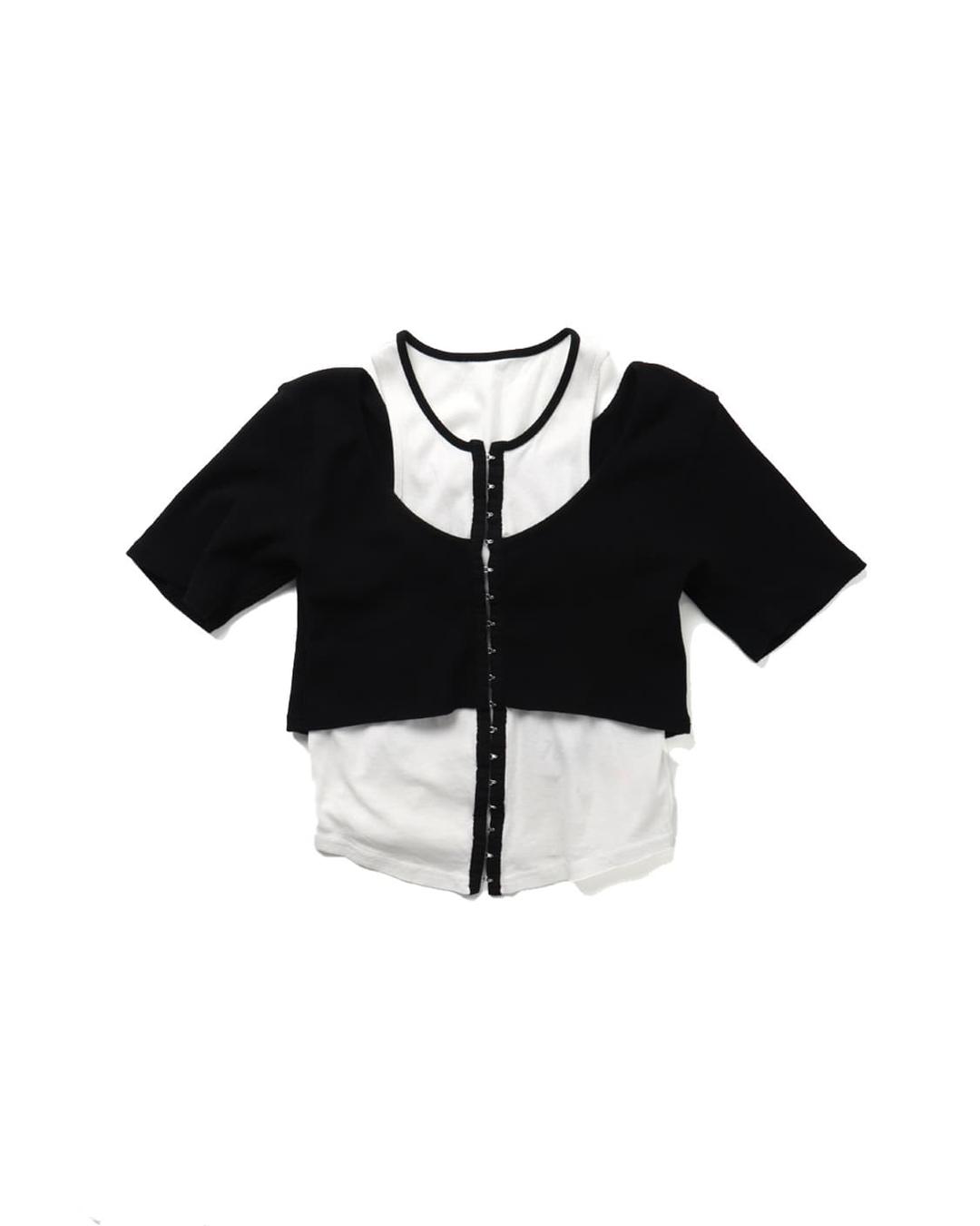 MAISON SPECIAL Combination Cut Tops | 후루츠패밀리