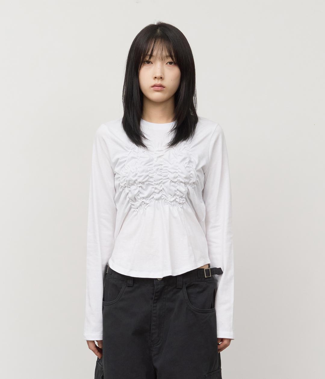 (W) Center Wrinkled Longsleeve (2color)