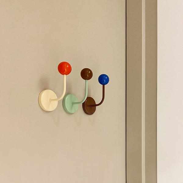Color drop magnet hook _Latte _3 options