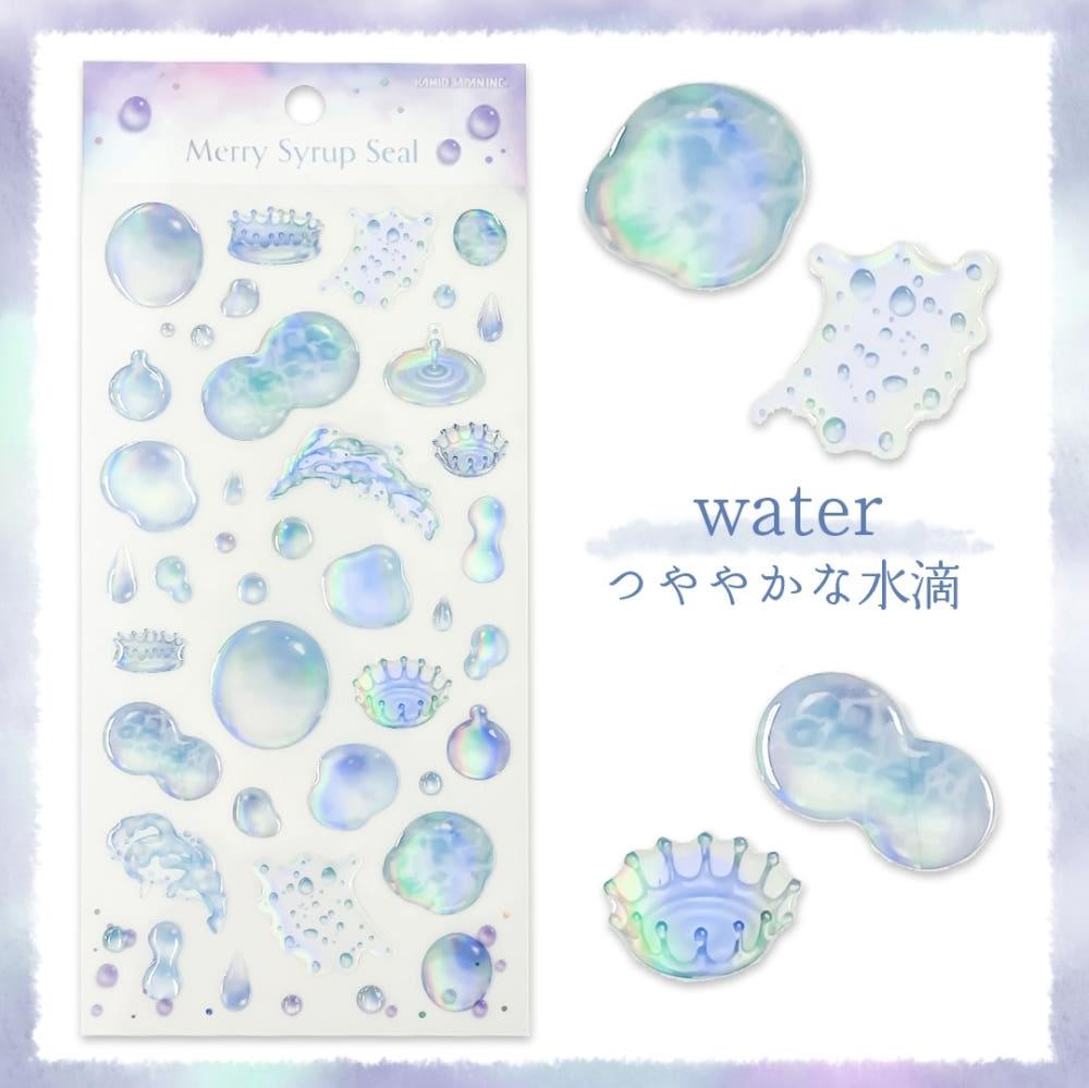 카미오재팬 Merry Syrup 스티커 - Water