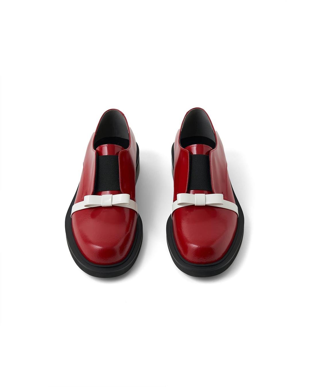 Gabriel Patent Derby Shoes (Red/White)