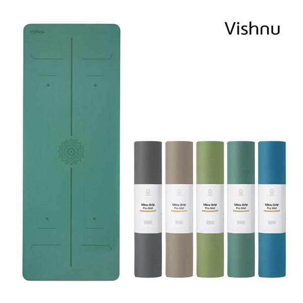 비슈누 5mm 가이드라인 천연고무 요가매트