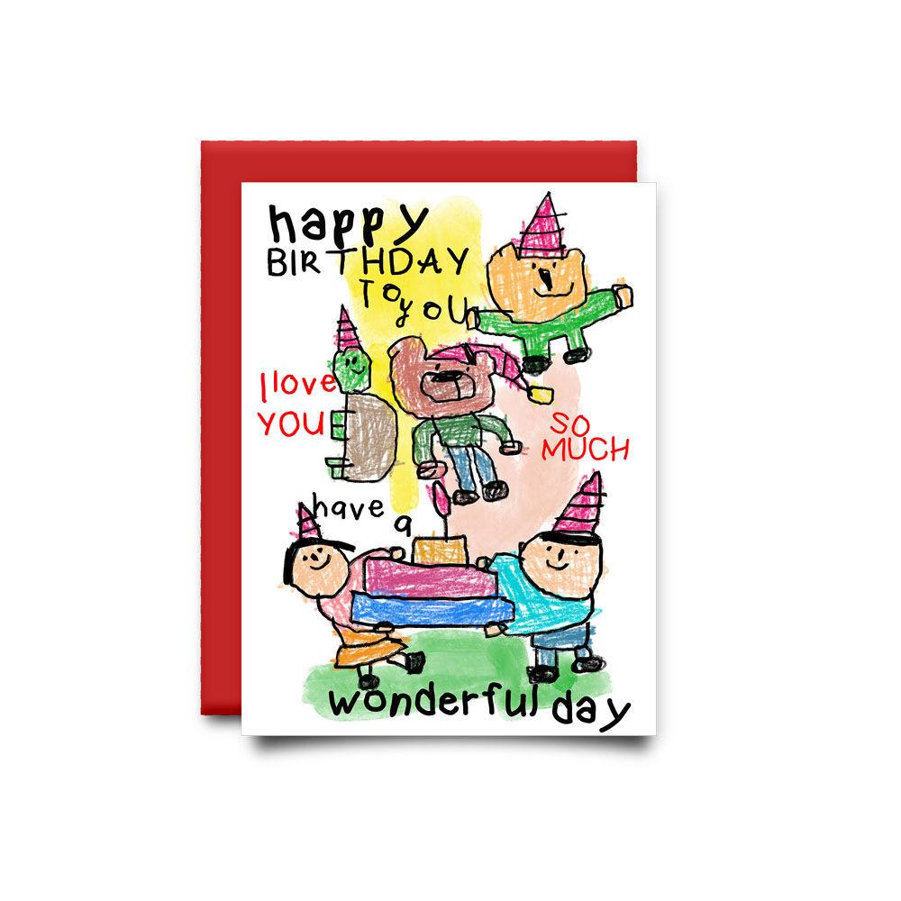 [drawingpaper] 생일카드 -  두들생일카드-1