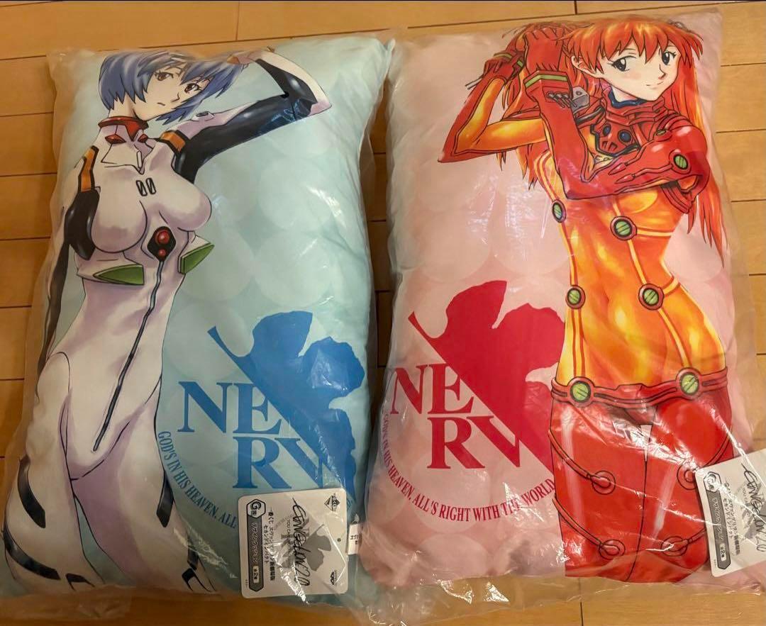 エヴァ 綾波レイ アスカ デザインクッション セット