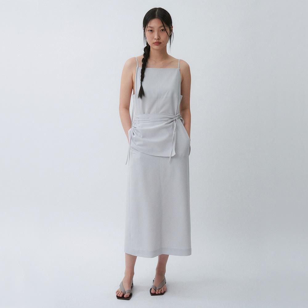 [6/28 예약배송] [11차 리오더] Panel sleeveless dress (Light gray)