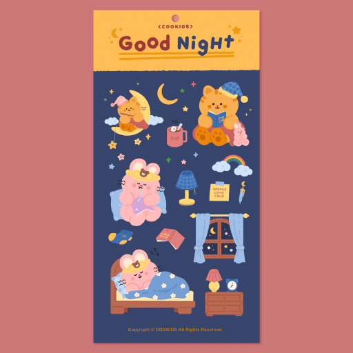 [굿노트스티커] 굿나잇 스티커