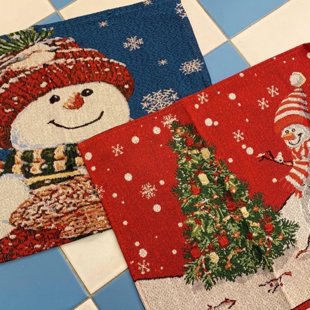 크리스마스 테이블 매트 사진 촬영 소품