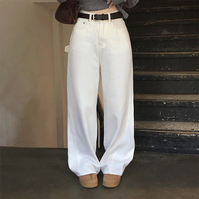 히니크 [당일배송][자체제작/2천장이상돌파][겨울신상] 155cm 파코 기모 와이드 롱 팬츠 -2 color [기장추가]