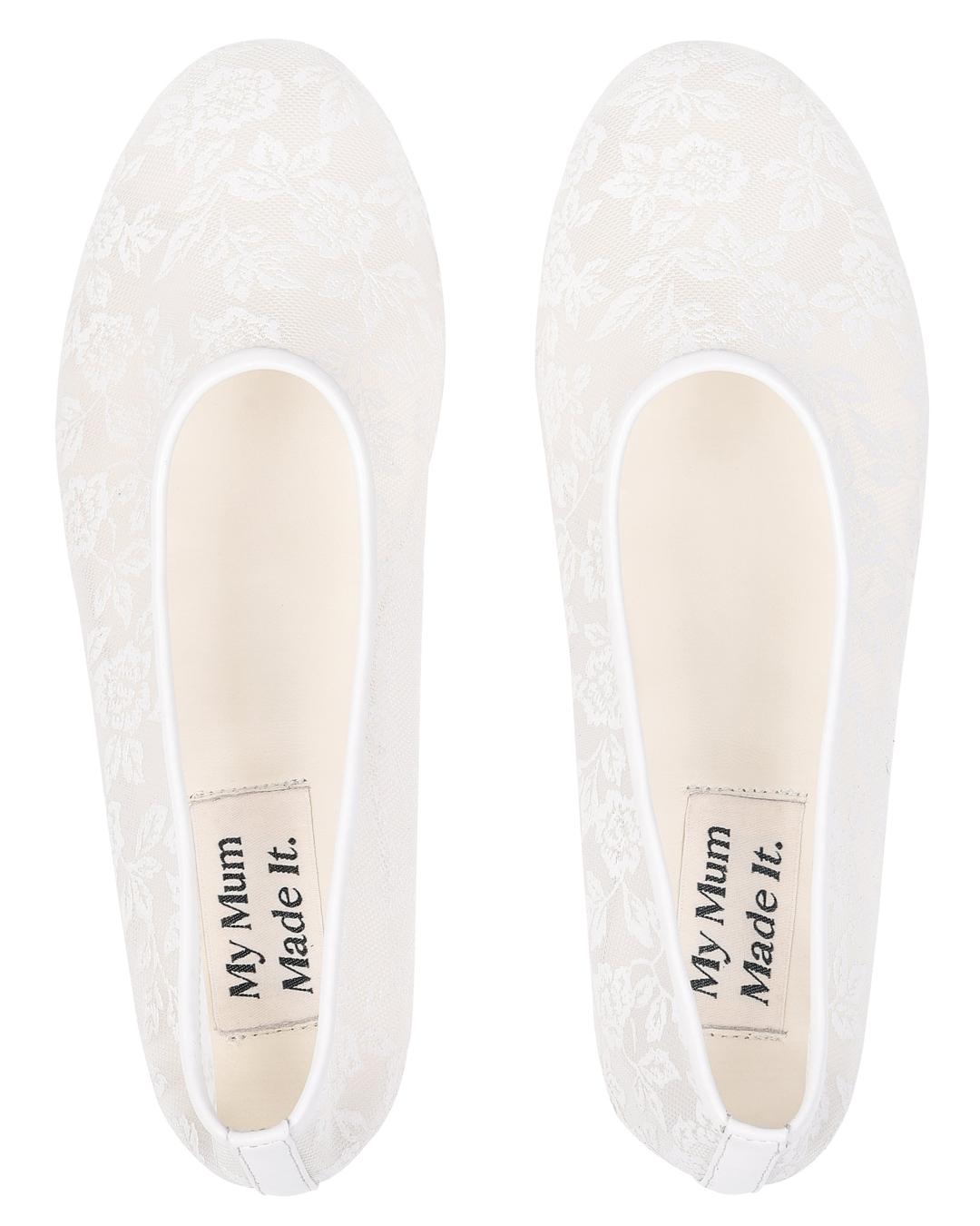 Lace Flats - White - 5