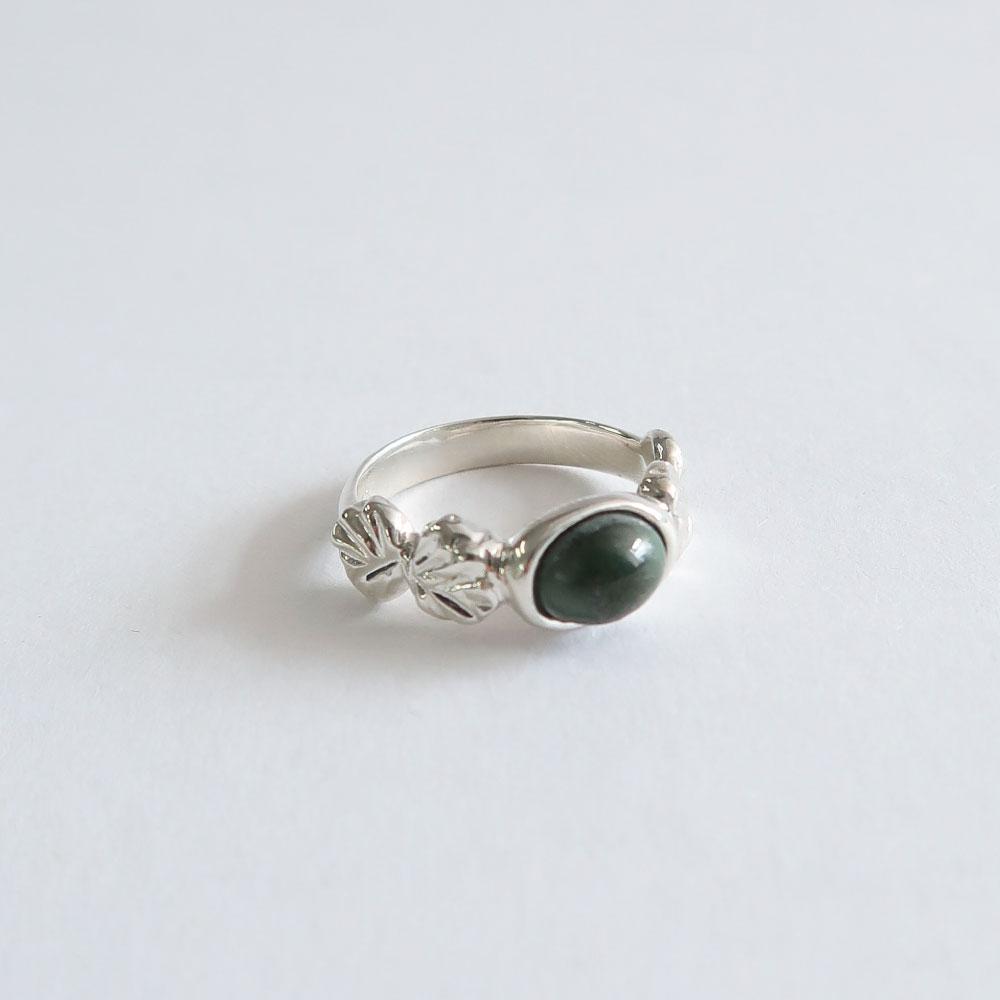 Flower stone ring [DOL Spring leaf 03]