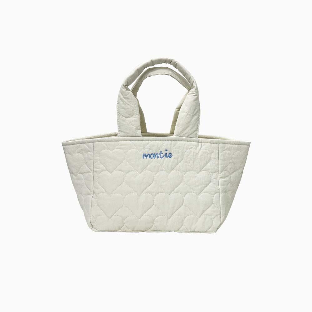 Quilting heart bag (Ivory)