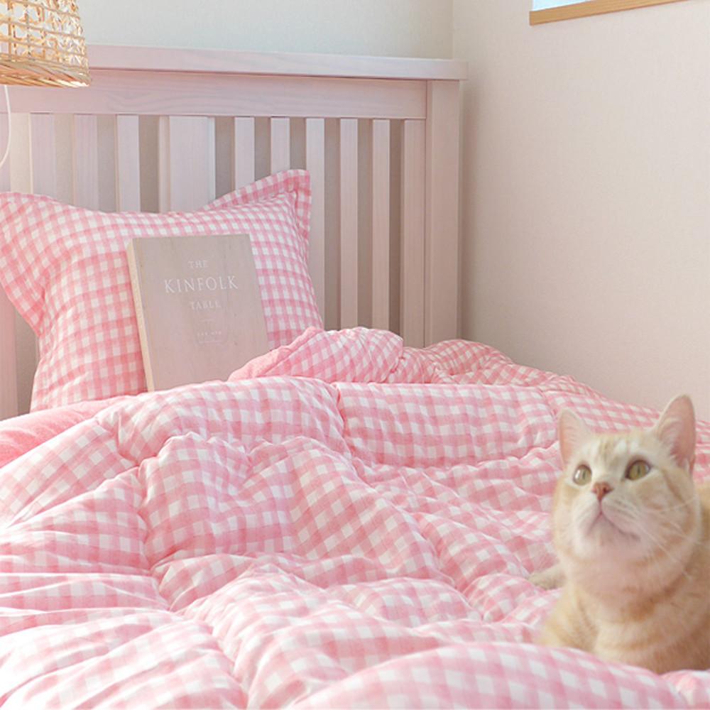 (은남침구)진드기방지 먼지없는 사계절 봄가을 차렵이불 마이크로 파스텔-블루/그레이/핑크