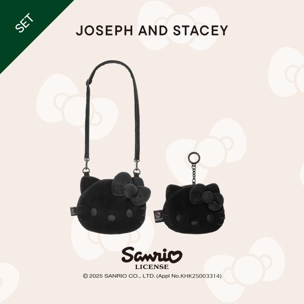 [헬로키티 세트] 헬로키티 헤이즈 미니 크로스 + 미니 파우치