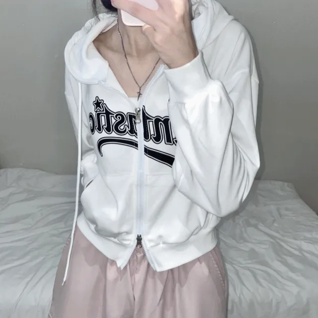 판타스틱 세미크롭 투웨이 후드집업 (3color)