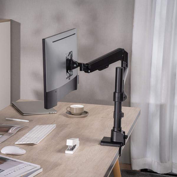 루나랩 모니터암 슬림 폴 거치대 싱글 블랙