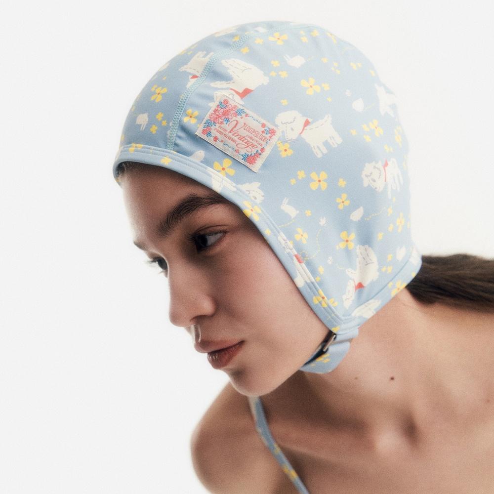 레트로 에비에이터 스윔 캡 [몰리 블랭킷]