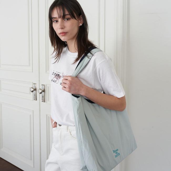 방수) Reversible shoulder bag_ Mint+Navy