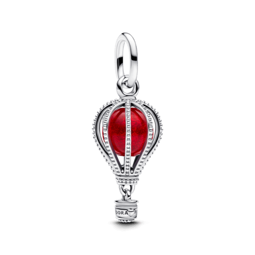 핫 에어벌룬 무라노 글라스 댕글 참