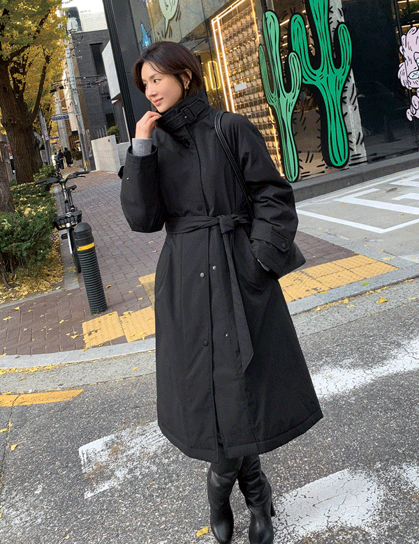 [단독제작30%할인] 하이엔드 트렌치 덕다운 롱코트