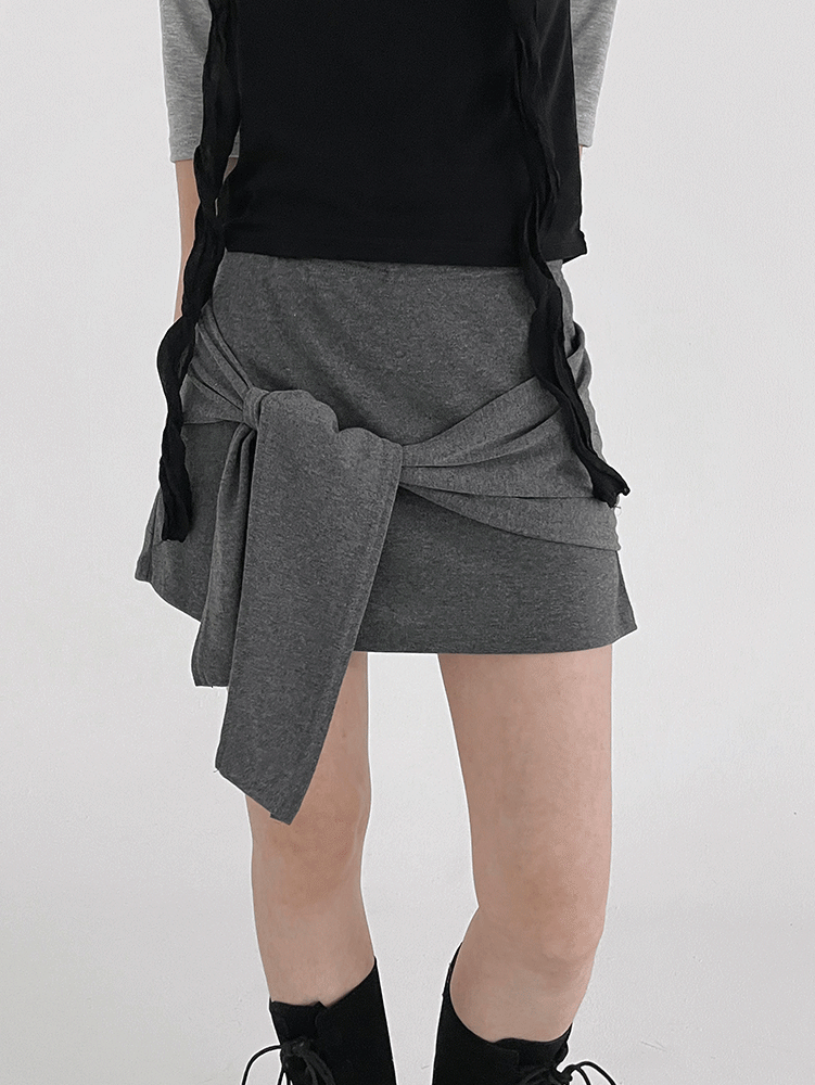 토마토스토어 매틴 스트랩 미니 치마바지