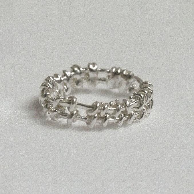 Crochet knit Ring (2 lines)